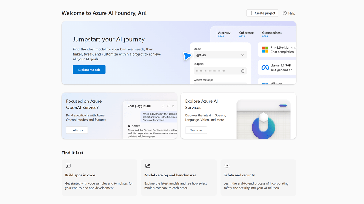 Microsoft's Azure AI Foundry gives businesses access to a range of Azure AI services, enabling them to create tailored solutions for customer support to business analytics and lowers the barriers for deploying AI at scale.