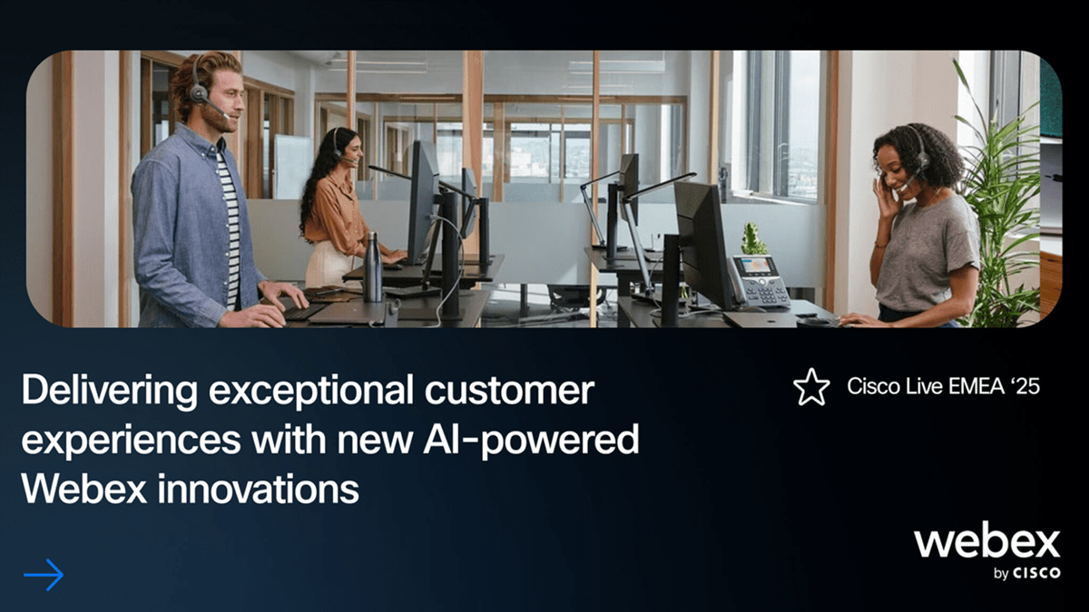 Cisco AI Assistant for Webex Contact Center was showcased in Cisco Live Amsterdam as a tool for improving agent and customer experiences.