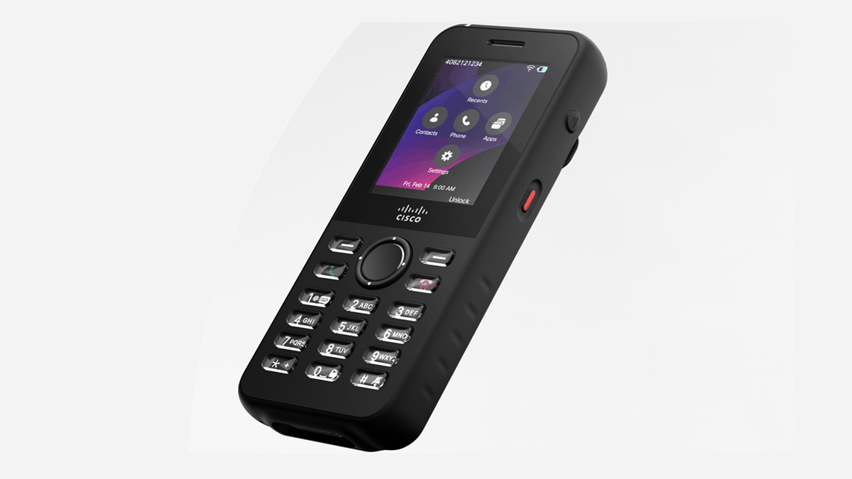 The Cisco Wireless Phone 9821 designed for frontline and enterprise communication