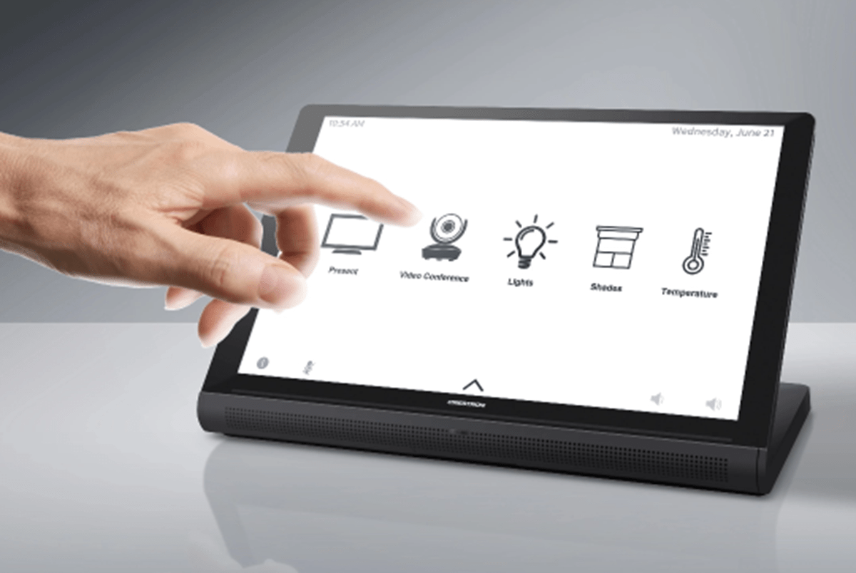 Crestron has introduced points of control for unified communications systems, streamlining in-room automation for meetings and presentations.