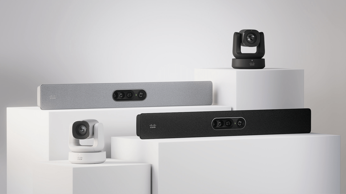 Cisco Room Vision PTZ hardware displayed with a white background