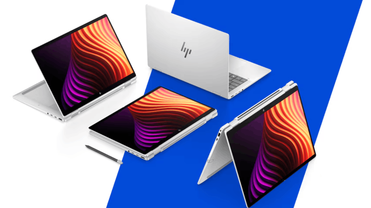HP AI PCs in multiple form factors demonstrating flexible devices for diverse business and work needs