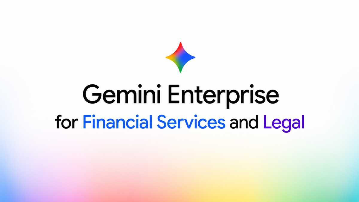 Gemini Enterprise branding for its Financial Services and Legal industry solutions