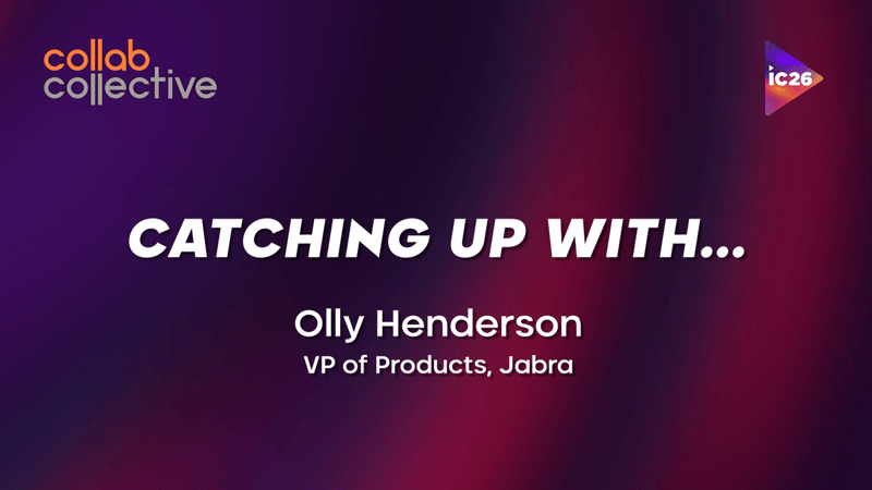 Craig Durr catches up with Olly Henderson, VP of Products at Jabra, live at InfoComm 2026