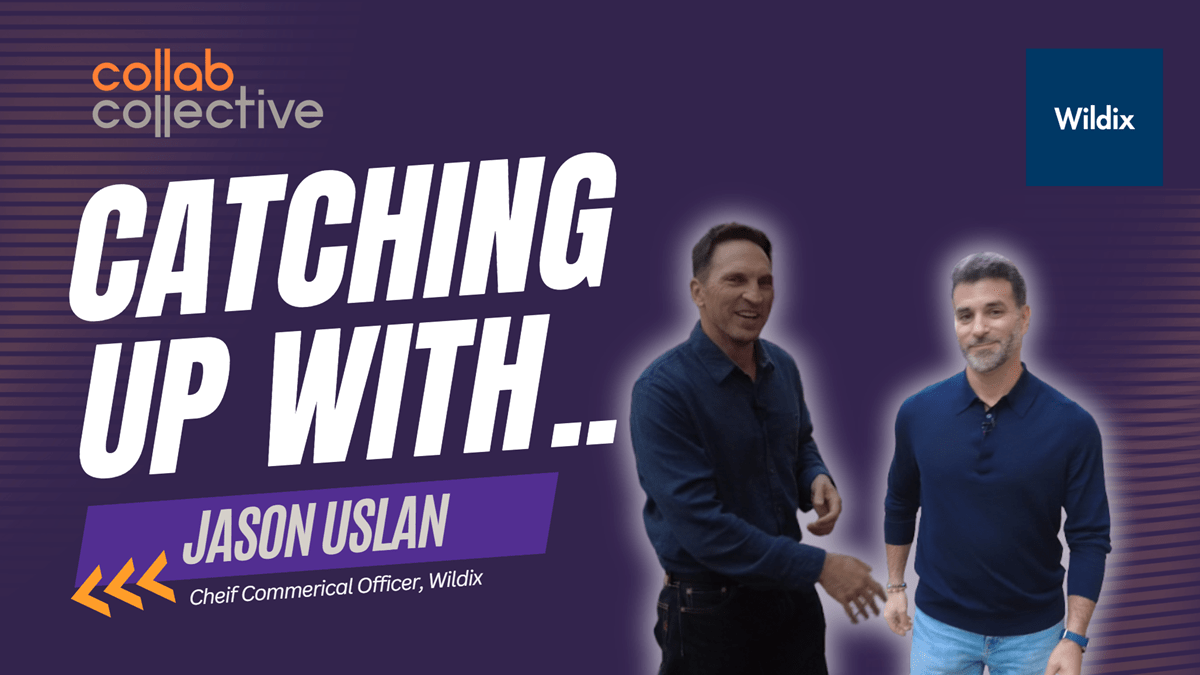 Craig Durr chats with Jason Uslan, Chief Commercial Officer of Wildix, during the company’s analyst event in Venice