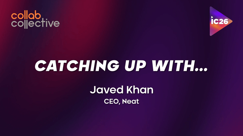 Craig Durr catches up with Javed Khan, CEO at Neat, live at InfoComm 2026