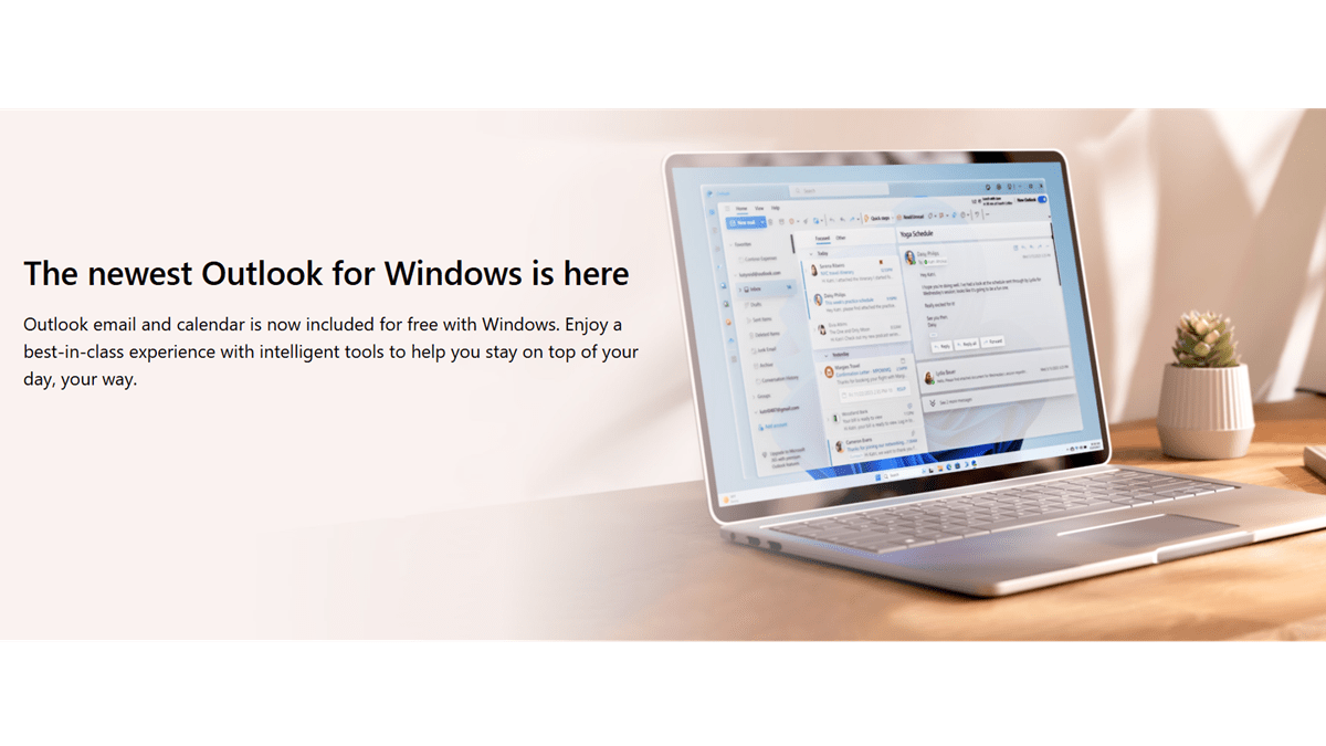 Windows users can now access Outlook email and calendar at no cost, with features designed to simplify scheduling and email management.