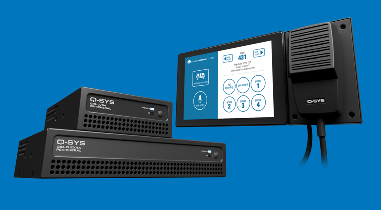 The Q-SYS QIO Series features the new QIO-FLEX4A and QIO-LVR4.