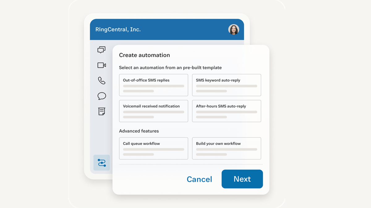 RingCentral's Workflow Builder streamlines business communication.