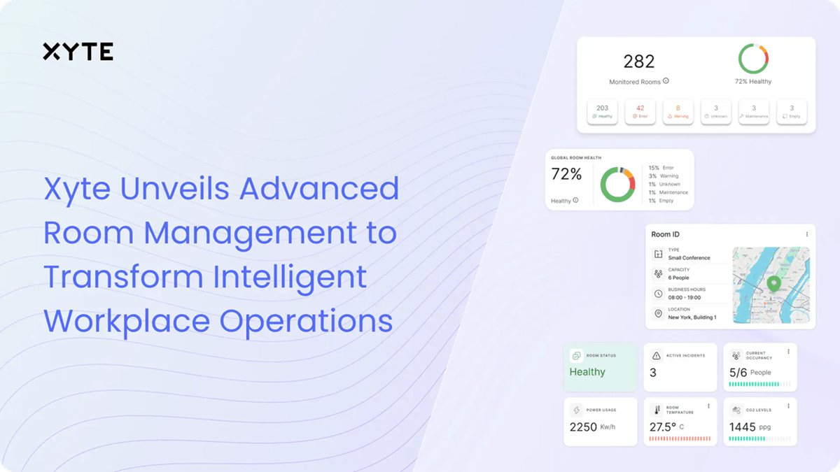 Xyte’s heading for Room Management announcement with analytics previews