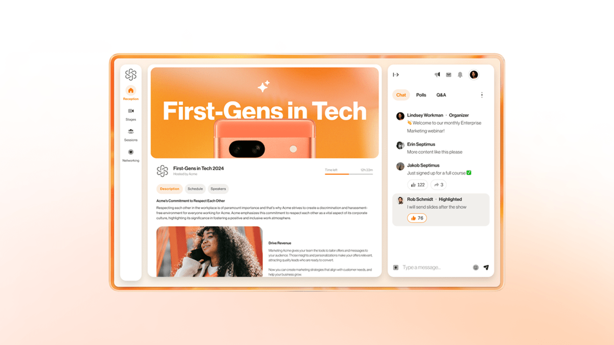 Existing RingCentral customers can incorporate RingCentral Events into their ecosystem seamlessly.