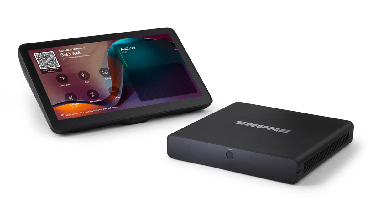 Shure has revealed two new conferencing solutions–the IntelliMix™ Foundation System and the Microflex® MXN-6 Networked Pendant Loudspeaker.