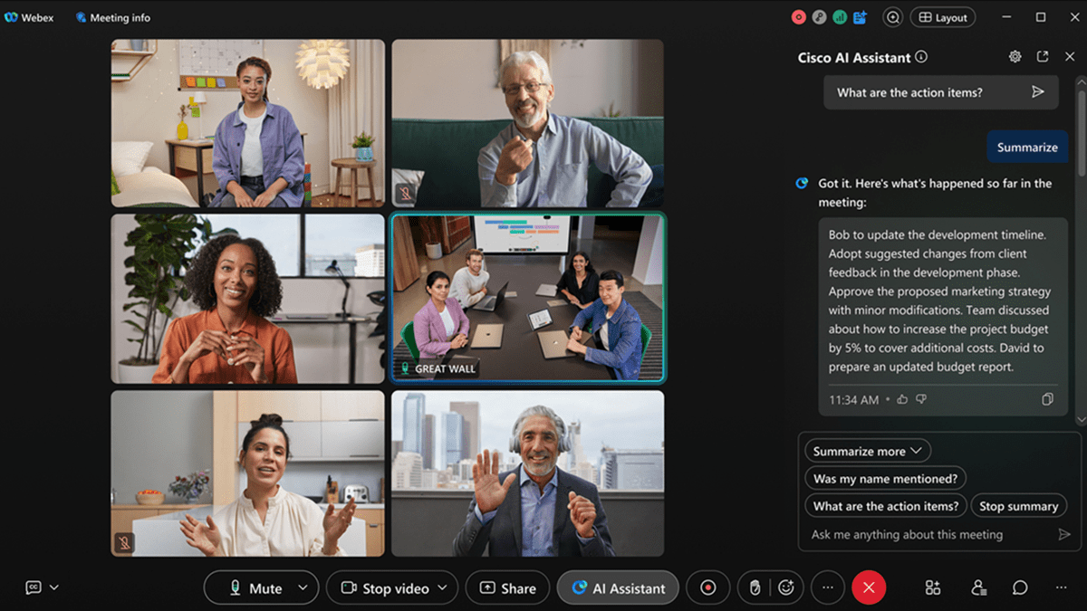 Webex’s integration of AI technology addresses core communication challenges.