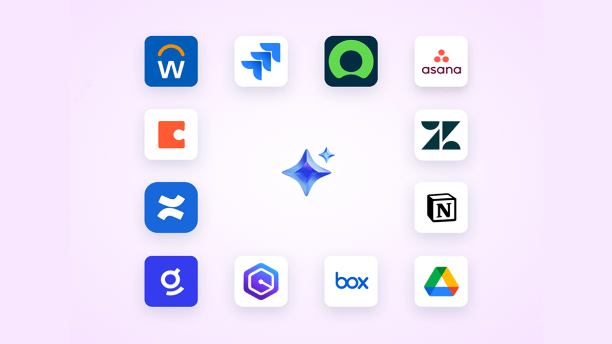 Logos of third-party apps that Zoom AI Companion can connect to