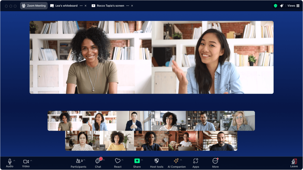 Zoom Workplace has an updated user interface for an improved Meetings experience.