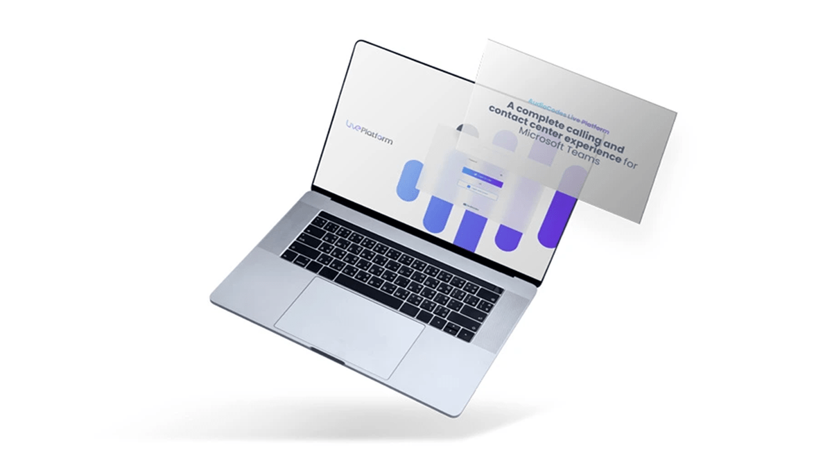 AudioCodes Live Platform delivers a complete calling and contact center experience for Microsoft Teams.