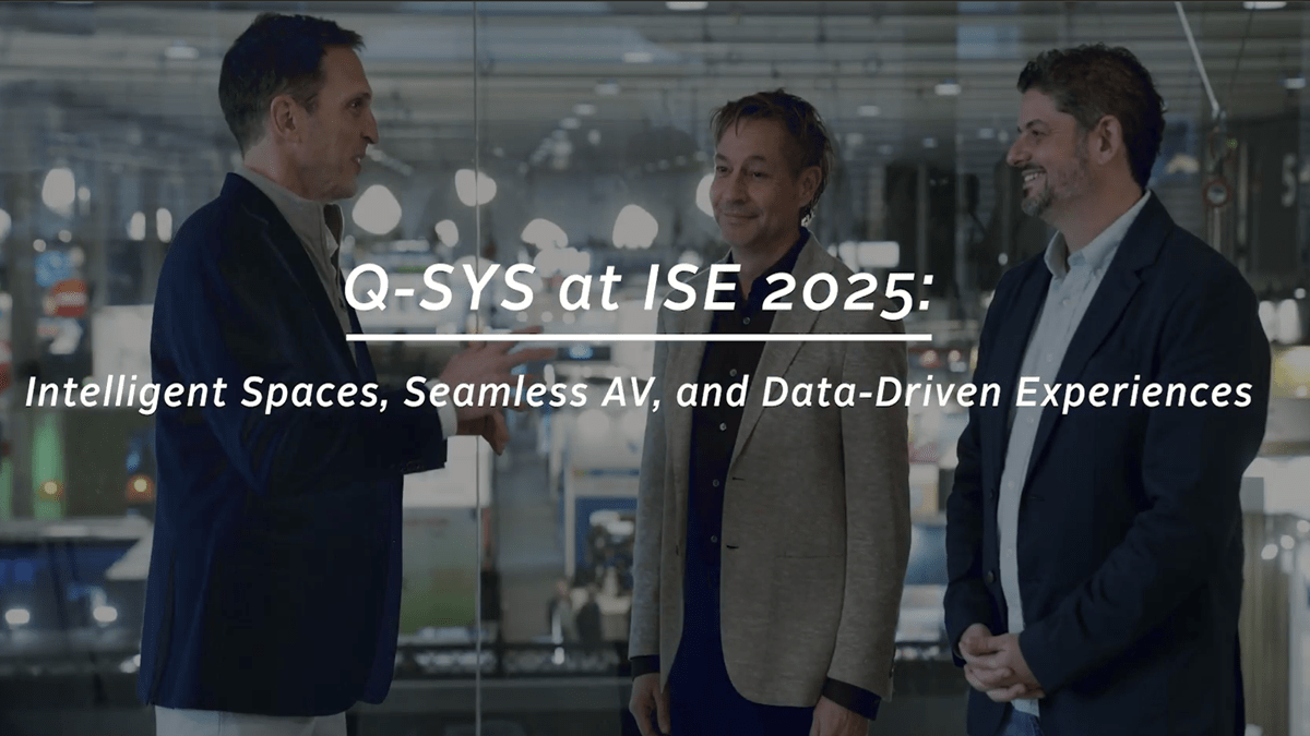 Craig Durr speaks with Jason Moss, SVP of Marketing and Ecosystem at QSC, and Chris Jaynes, CTO of Q-SYS, live from ISE 2025.