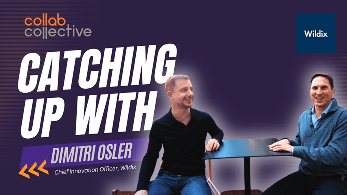 Craig Durr talks with Wildix Chief Innovation Officer and co-founder Dimitri Osler during the Wildix Analyst Event in Venice