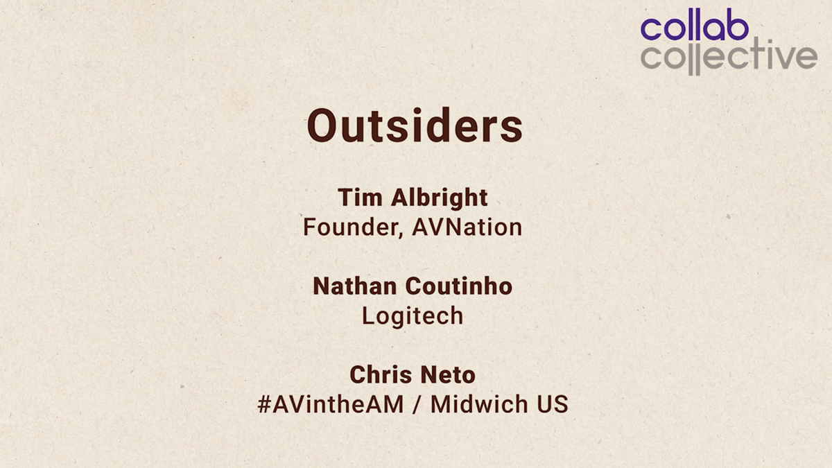 the Collab Collective’s Craig Durr catches up with Tim Albright, President at AVNation TV, Chris Neto, Head of Emerging Markets at Midwich US, and Nathan Coutinho, Global Head of Strategic Partner Relations and Market Insights at Logitech, during South by Southwest