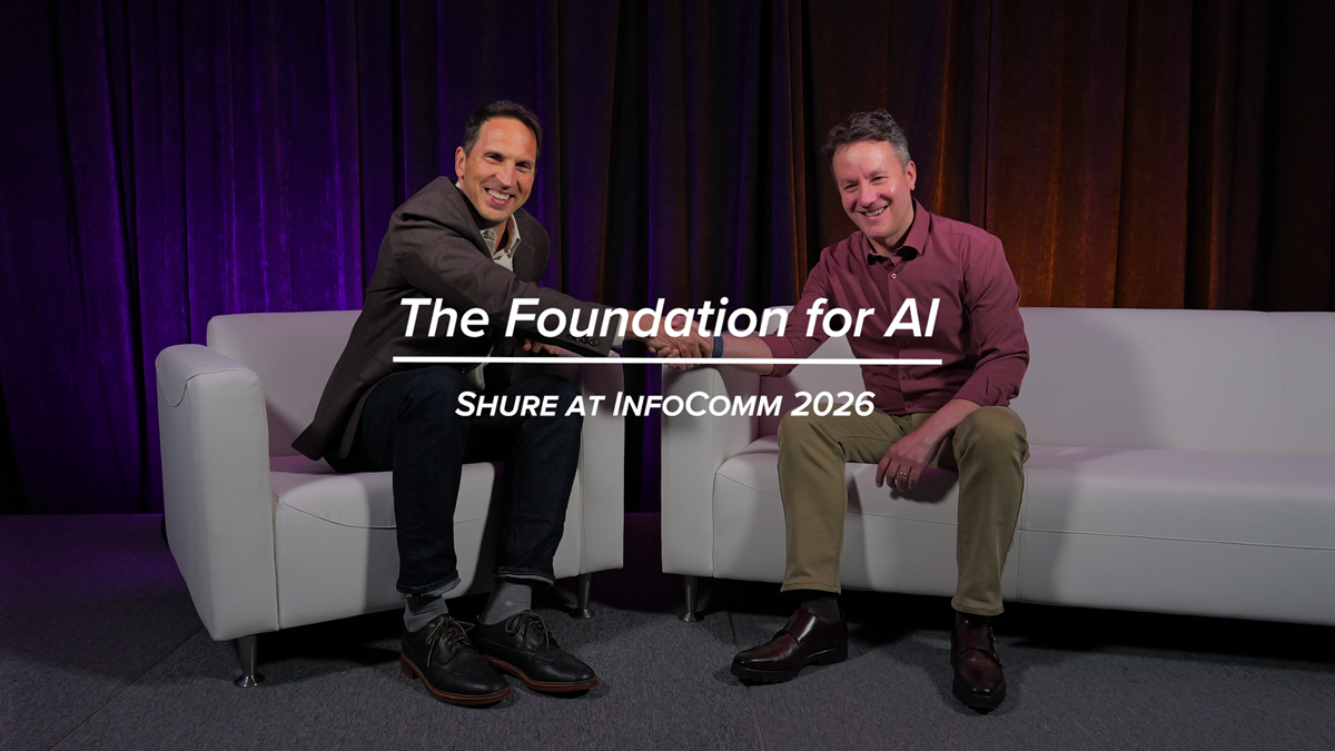 Craig Durr sits down with Erik Vaveris, VP of Product Management and CMO for Shure, live from InfoComm 2026