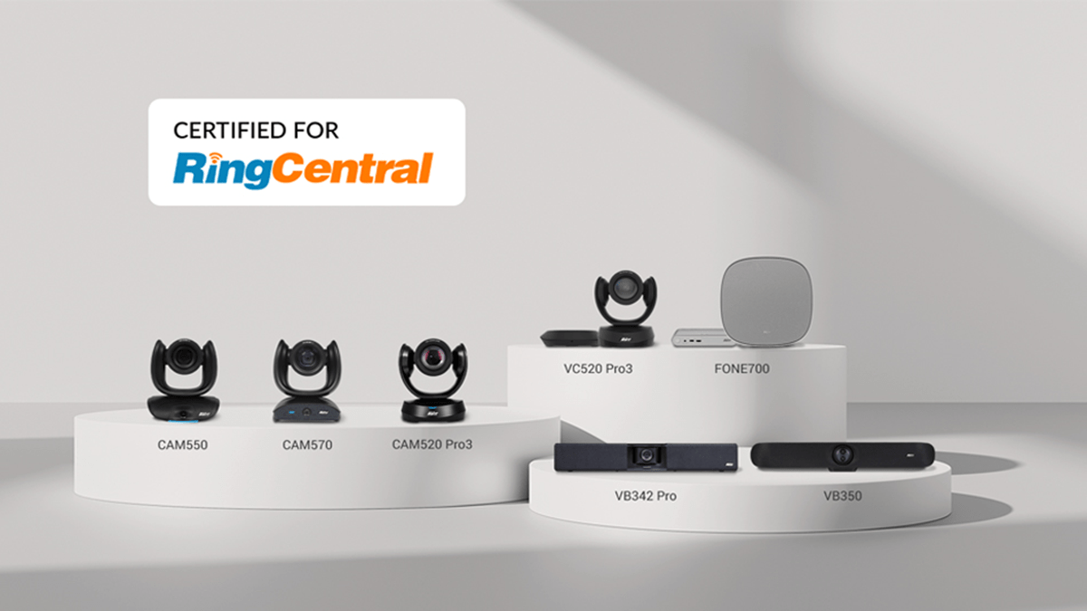 AVer highlights seven certified devices that offer seamless integration with the RingCentral platform for efficient setup and smooth operation in diverse meeting environments.