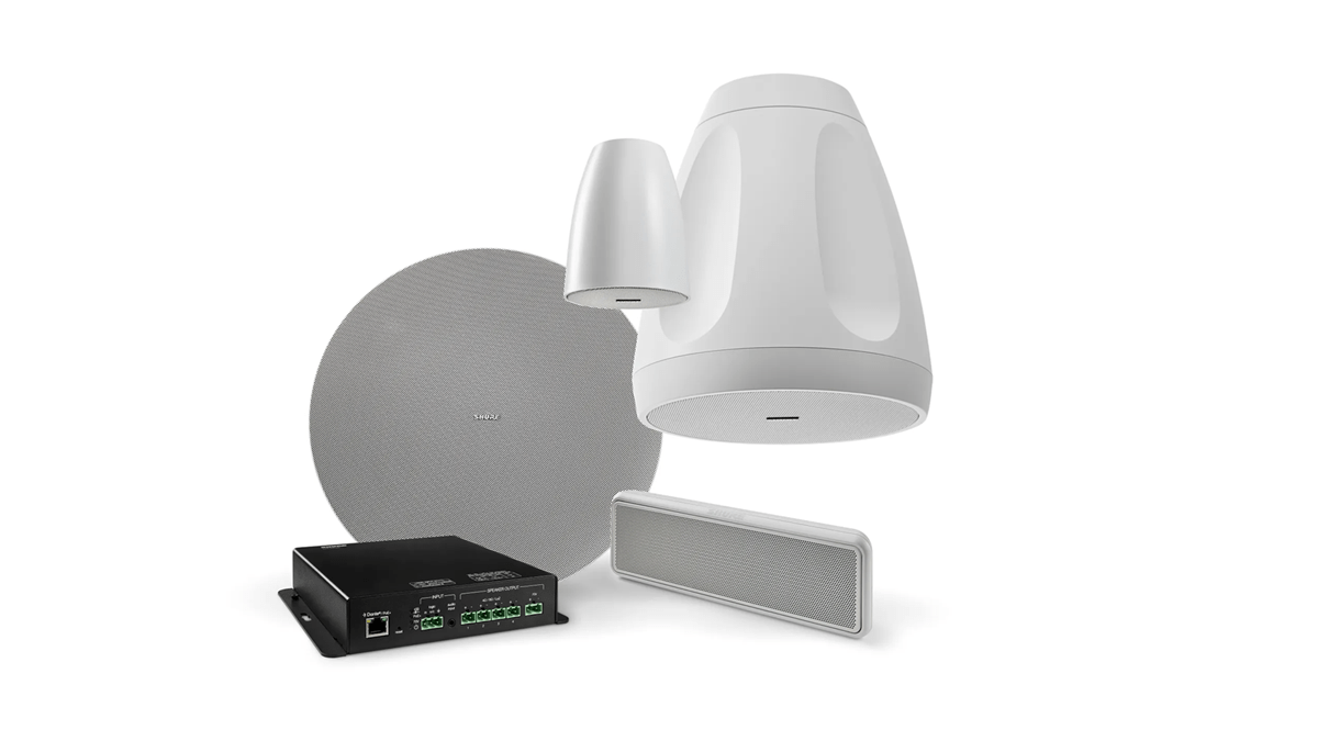 Shure’s Microflex™ Loudspeaker portfolio now features four passive loudspeakers designed to meet diverse installation needs and prioritizing clarity and intelligibility.