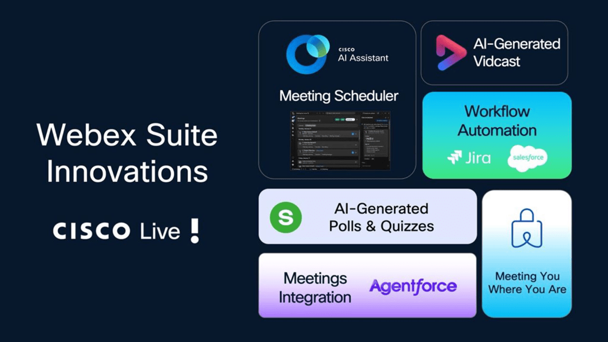 Featured Webex Suite innovations during Cisco Live