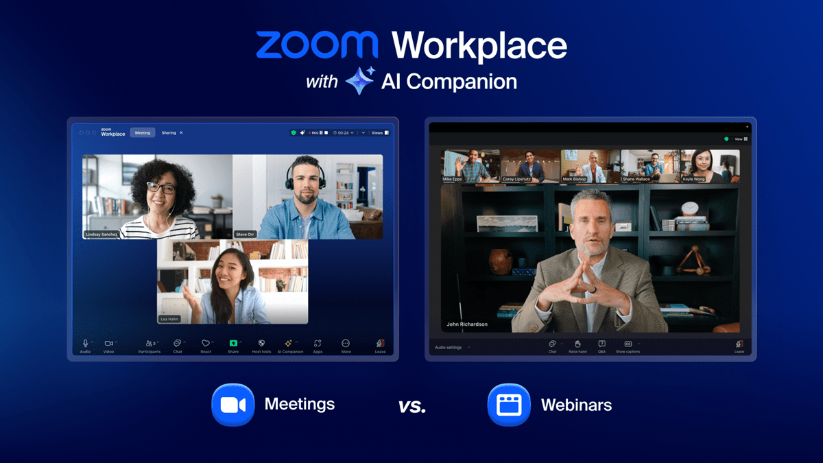 Zoom has outlined the use cases for Zoom Meetings and Zoom Webinars to guide platform selection for various events.